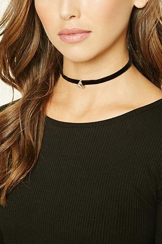 Forever21 Faux Stone Triangle Choker
