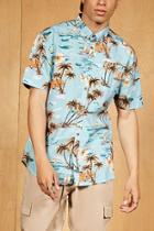 Forever21 Artistry In Motion Tropical Print Shirt