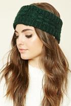Forever21 Hunter Green Twisted Knit Headwrap