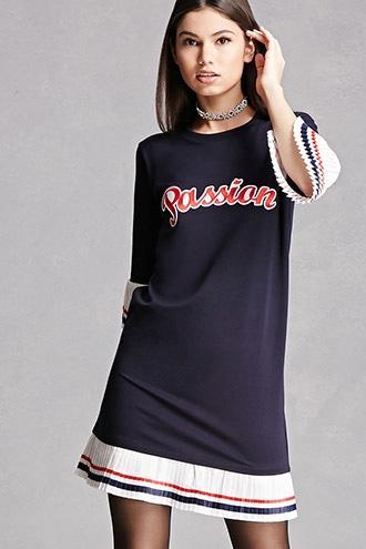 Forever21 Korirl Passion Pleated Dress