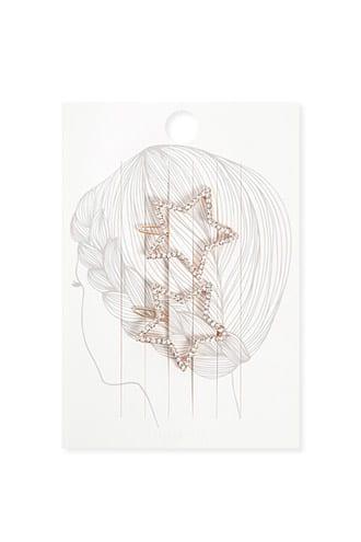Forever21 Star Rhinestone Hair Clip Set