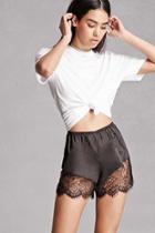 Forever21 Lace Satin Shorts