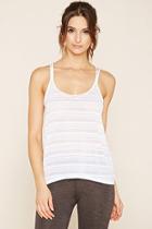 Forever21 Women's  Active Shadow Stripe Cami