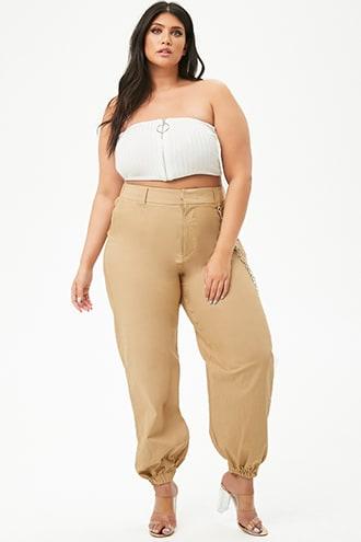 Forever21 Plus Size Chain-accent Joggers