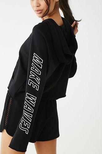 Forever21 Active Make Waves Hooded Top