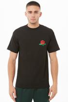 Forever21 Embroidered Rose Patch Tee