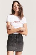 Forever21 Cropped Los Angeles Graphic Tee