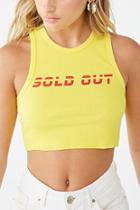Forever21 Sold Out Graphic Cropped Tank