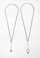 Forever21 Faux Stone Necklace Set