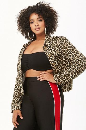 Forever21 Plus Size Leopard Print Jacket