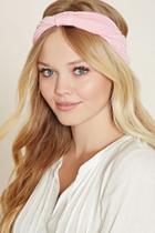 Forever21 Pink Stretch Knit Twisted Headwrap