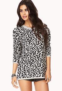 Forever21 Cozy Leopard Sweater