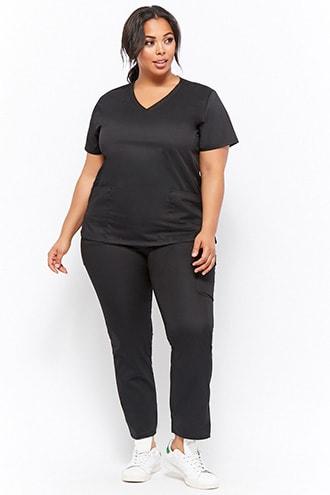 Forever21 Plus Size Mid-rise Scrub Pants