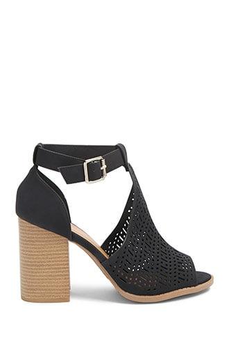 Forever21 Cutout Open Toe Booties