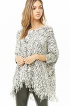 Forever21 Marled Popcorn Knit Sweater