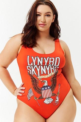 Forever21 Plus Size Lynyrd Skynyrd Swimsuit