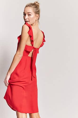 Forever21 Ruffled Cutout Dress