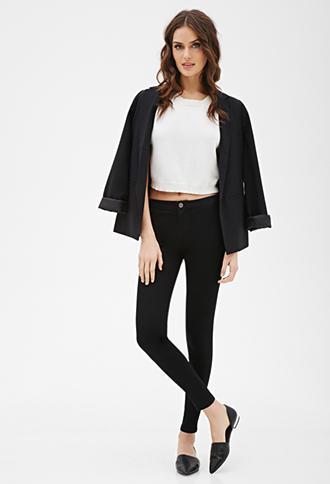 Love21 Classic Low Rise Skinny Jeans Black 24