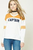Forever21 V-neck Captain Tee