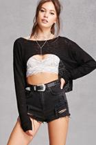 Forever21 Burnout High-low Top