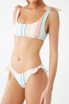 Forever21 High-leg Striped Bikini Bottoms