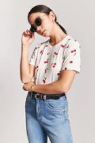 Forever21 Cherry Print Tee