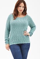 Forever21 Plus Size Textured Open-knit Sweater
