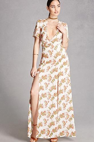 Forever21 Nightwalker Floral Maxi Dress