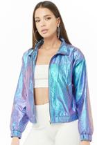 Forever21 Iridescent Zip-front Windbreaker
