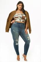 Forever21 Plus Size Distressed Super Skinny Jeans