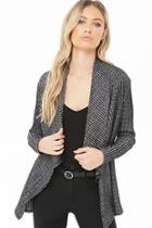Forever21 Ribbed Marled Drape-front Cardigan