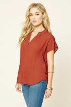 Forever21 Women's  Batwing V-neck Top