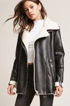 Forever21 Free Generation Faux Leather & Shearling Jacket