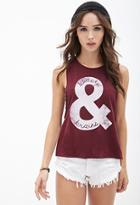 Forever21 Beauty & Brains Muscle Tee