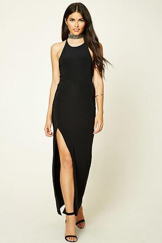 Forever21 Contemporary Slit Maxi Dress
