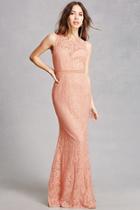 Forever21 Lace Floor-length Dress