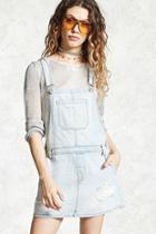 Forever21 Distressed Overall Mini Dress