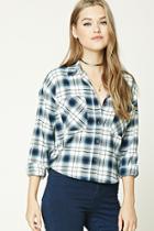 Forever21 Boxy Flannel Plaid Shirt