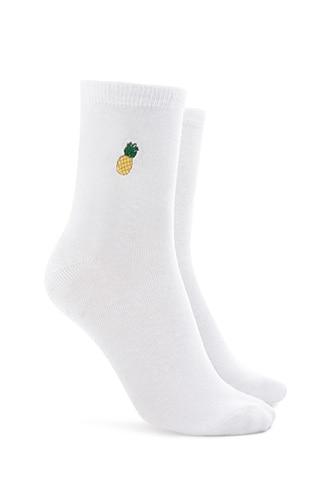 Forever21 Pineapple Crew Socks