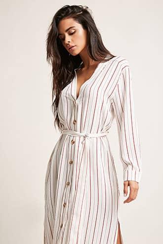 Forever21 Stripe Duster Jacket