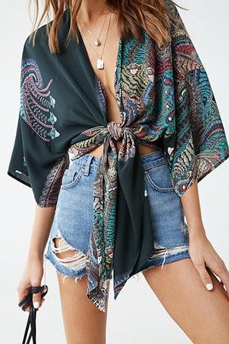 Forever21 Paisley Kimono Top