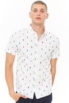 Forever21 Ice Cream Curved Hem Shirt