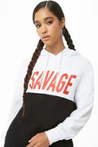 Forever21 Savage Graphic Colorblock Pullover