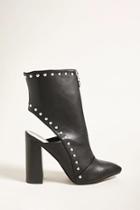 Forever21 Studded Ankle Cutout Boots