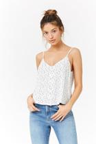 Forever21 Star Print Button-front Cami Top
