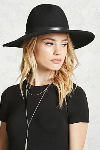 Forever21 Wide Brim Felt Fedora