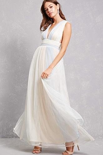 Forever21 Soieblu Ombre Tulle Gown