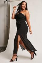 Forever21 Plus Size Ruched Tube Maxi Dress