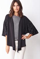 Forever21 Sequined Kimono Cardigan