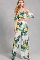 Forever21 Tropical Wide Leg Pants